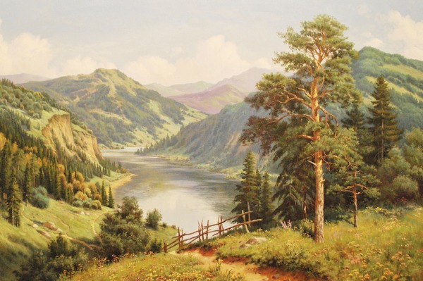 Пейзаж масло